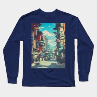 Morning Street Vacation Holiday in Japan Traditional Long Sleeve T-Shirt